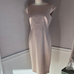 Elegant Satin Sleeveless Dress